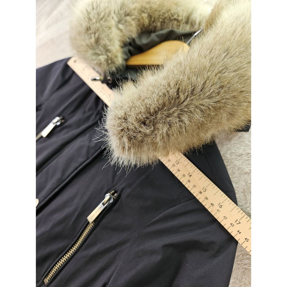 Michael Kors Down Jacket Puffer Coat Black Size XS Pockets Snap Buttons - Picture 7 of 10